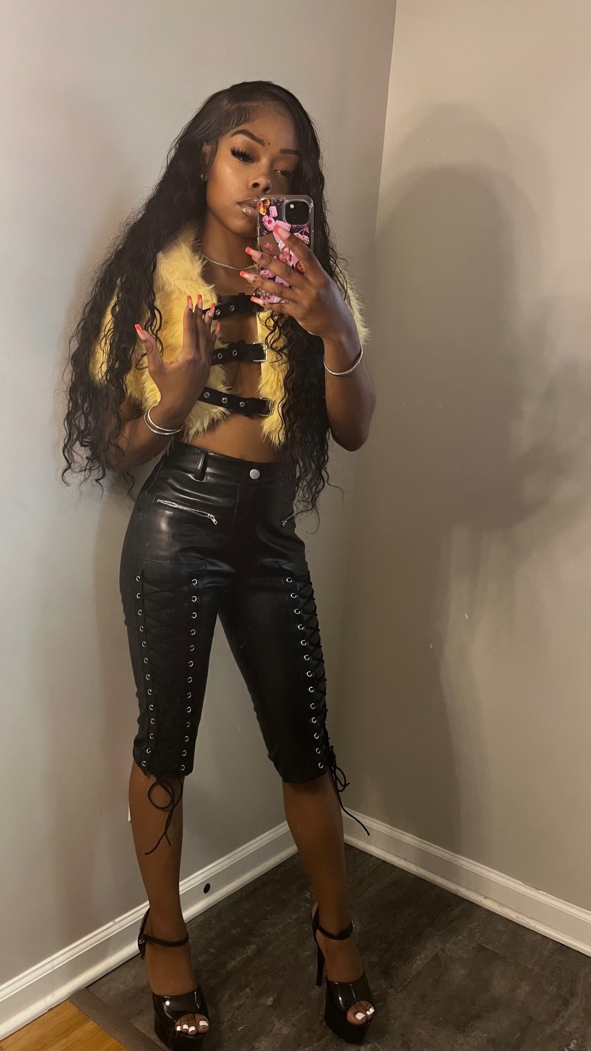 Fur & capris set